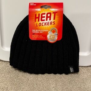 Heat Lockers Adult The Revolutionary Thermal Hat Locks In Heat Beanie Black~ New